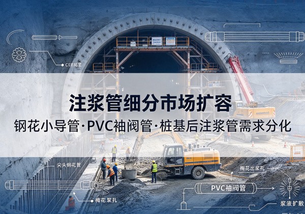 通榆注浆管细分市场扩容，隧道钢花小导管、PVC 袖阀管、桩基后注浆管需求分化